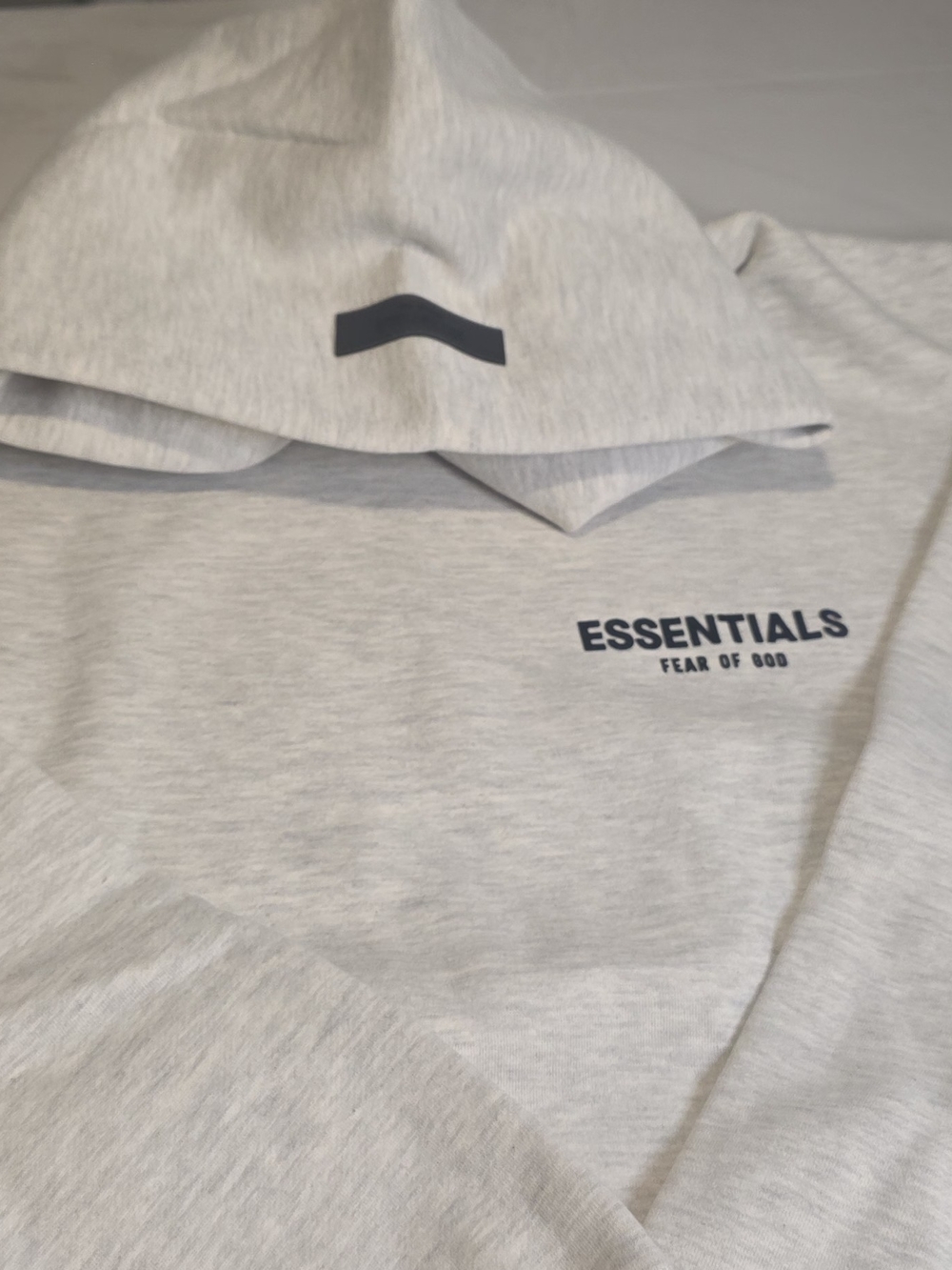 Fear of God Essentials Men’s Light Gray Hoodie